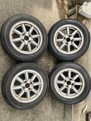 ブラックレーシング　ホイール　14インチ ＥＰ９１.ＡＷ１１で使用