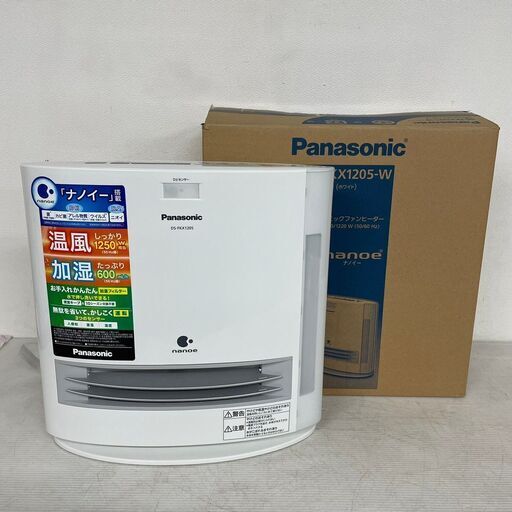 【Panasonic】 パナソニック 加湿 セラミックファンヒーター ホワイト DS-FKX1205 2019年製
