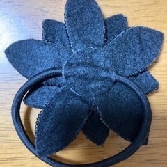 ヘアゴム　ビーズ&スパンコールの画像