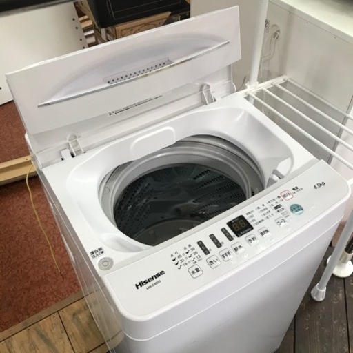 洗濯機　4.5kg  ハイセンス　2020年製