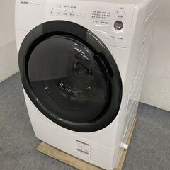 高年式!2021年製! シャープ/SHARP ES-S7F-WL ドラム式洗濯乾燥機 洗濯7kg/乾燥3.5kg 左開き ホワイト 中古家電 店頭引取歓迎 ■R7611