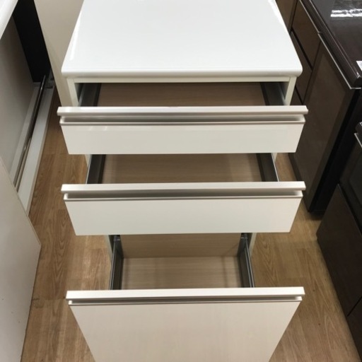 ☆ジモティ割あり☆ パモウナ キッチンカウンター ホワイト H101×W60 