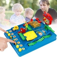 【新品】迷路ゲーム おもちゃ 迷宮 卓上ゲーム ポータブル 3D立体 水の楽園 大冒険 空間認識 知育玩具 智力開発 大人 子供 親子遊びの画像