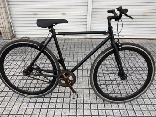 【クロスバイク】シングルギア　エアロホイル使用　パナレーサータイヤ　700x28c サドル新品❗️若林自転車　膳所店　SALE中❗️