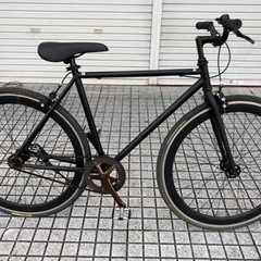 【クロスバイク】シングルギア　エアロホイル使用　パナレーサータイ...
