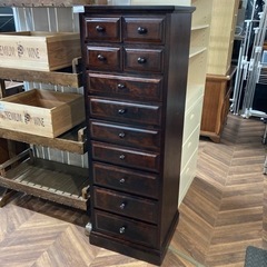【BY REUSE 霧島国分新町店 出張買取•見積完全無料¥0】北海道民芸家具　9段タンス