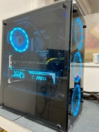 自作ゲーミングPC i3 -10105f (~=i7-7700) /Windows10 /ram 16gb /SSD 512GB HDD 2000GB /gtx1070ti 8GB /新品ケース/新品ファン/ LED RGB/ 水冷