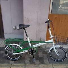 WINBLEDON[ウィンブルドン]16吋 ミニベロ(小径車) シングル/ホワイトＸグリーン