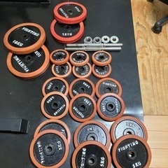 ベンチプレス、スクワット台　ダンベル　バーベル