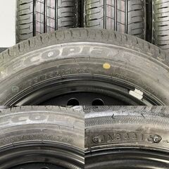 新車外し【BS ECOPIA EP150 155/65R14】夏タイヤ【スチールホイール 14