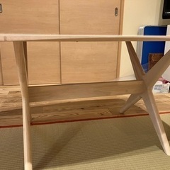 ニトリ　ダイニングテーブル　幅120 奥行き90 高さ65の画像