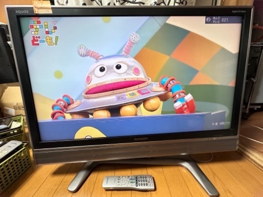 中型〜大型 テレビ番号81 SHARP AQUOS 2008年製 37インチ 大阪府内 配達設置無料 保管場所での引き取りは値引きします