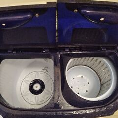 配送【ほぼ使っていません】マイセカンドランドリー　小型洗濯機　二層式洗濯機　脱水機の画像