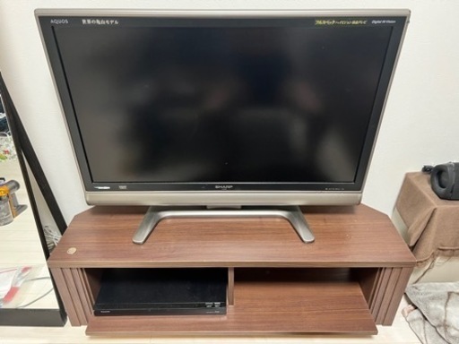 AQUOS 37インチ テレビ台セット10/15まで