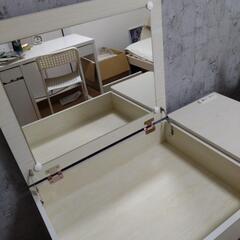 デスク&ドレッサー　【クリームホワイト】の画像