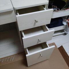 デスク&ドレッサー　【クリームホワイト】の画像