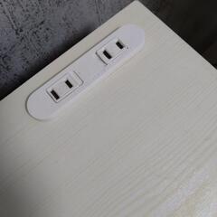 デスク&ドレッサー　【クリームホワイト】の画像