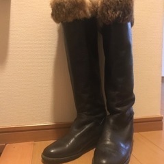 モコモコ　ロングブーツ　M