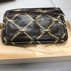LONGCHAMP　馬柄　ダークブラウン　ポーチ　未使用品の画像