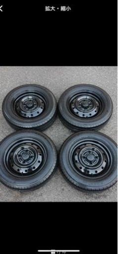 スズキ純正エブリィのスチールホイールに16・17年製ヨコハマDNAエコスES300 155/70R13 4本セット