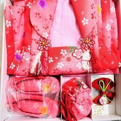 七五三や、お正月、お雛様のお祝いに　3歳女の子用着物セットの画像