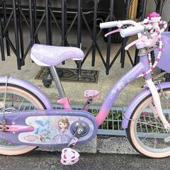 幼児向け自転車★16インチ★パープル★プリンセスソフィア　