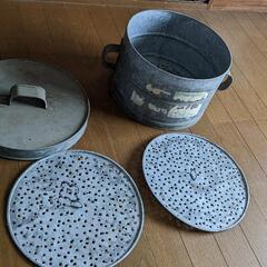 蒸し器　昭和レトロ　オブジェ  の画像