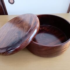 【引取のみ】茶器入れ　茶ひつ　木製