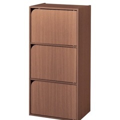 ※美品【差し上げます】カラーボックス(扉取り外し可能)