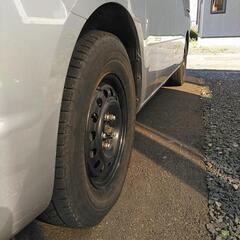 お話し中　セレナに　冬195/80R15 パジェロミニ純正鉄の画像