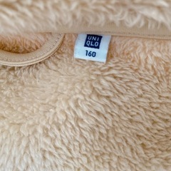 ▪UNIQLO▪ベージュ▪フリース▪160▪の画像