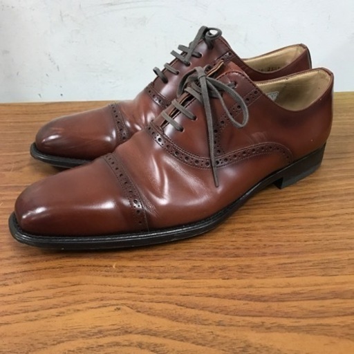 k2310-429 REGAL 革靴 ビジネスシューズ ストレートチップ ブラウン 25.5cm キズ汚れ有り