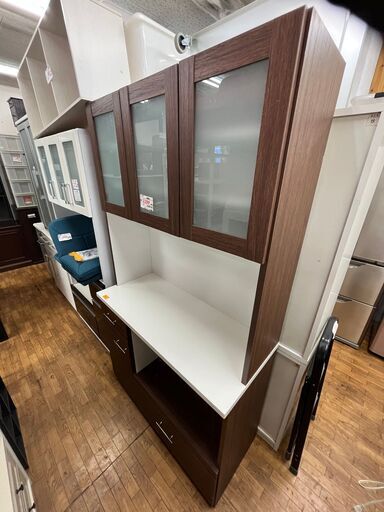 【リサイクルショップどりーむ鹿大前店】No.7413　食器棚　大型　オシャレ食器棚　訳アリ商品　大特価品