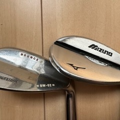 ウェッジ　2本(56度ブリヂストン、58度ミズノ)