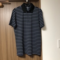 【取引中】ユニクロ　ボーダーポロシャツ　ゴルフ