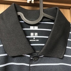 【取引中】ユニクロ　ボーダーポロシャツ　ゴルフの画像