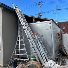 真ん中の2連梯子