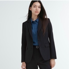 【試着のみ】ユニクロ　Ｌサイズ　ストレッチテーラードジャケット（...