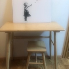 木製テーブル・チェアセットの画像