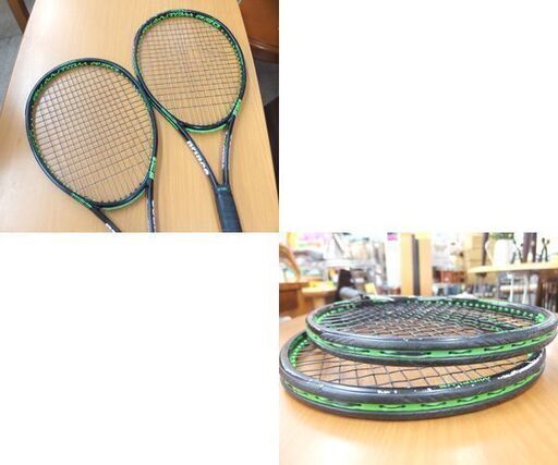 プリンス テニスラケット 2本セット ファントム プロ 100XR ブラック×グリーン PRINCE PHANTOM PRO 札幌市 