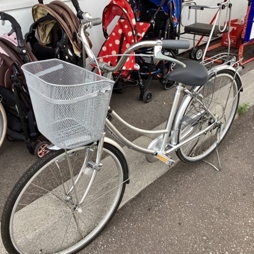 ママチャリ(26)インチ ブリヂストン製ママチャリ 26インチ自転車 カゴ