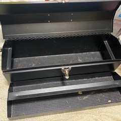 売ります！山型ツールボックス ワイド ブラック の画像