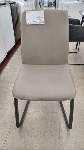 ★ジモティ割あり★  チェアー グレー H91×D45.5×W45 クリーニング済み TJ2298