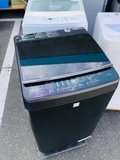 福岡市内配送設置無料　二人暮らし  5.5kg 全自動洗濯機 HW-G55EK