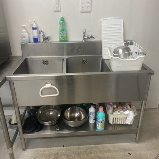 業務用二層式シンク　値下げしました。