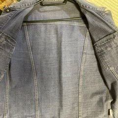 メンズ　紫デニム　ジャケット　Lサイズの画像