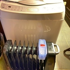 オイルヒーターとジャンク洗濯機