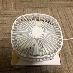新品★卓上扇風機 ★USB充電式 折りたたみ可能★コードレス★3段階調節の画像