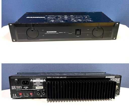 SAMSON パワーアンプSAMSON SERVO-170 85W Dual Channel 2-Ch Studio Amplifier
