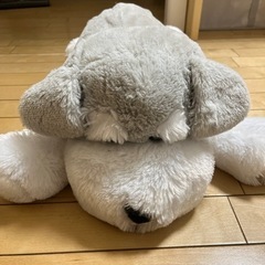 【新品未使用】犬の寝そべりぬいぐるみ